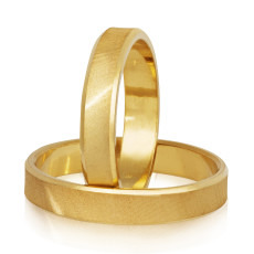Wedding ring S yellow gold 4mm